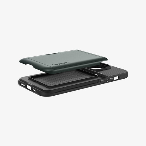 ACS04835 - iPhone 14 Pro Max Case Slim Armor CS in black showing the back